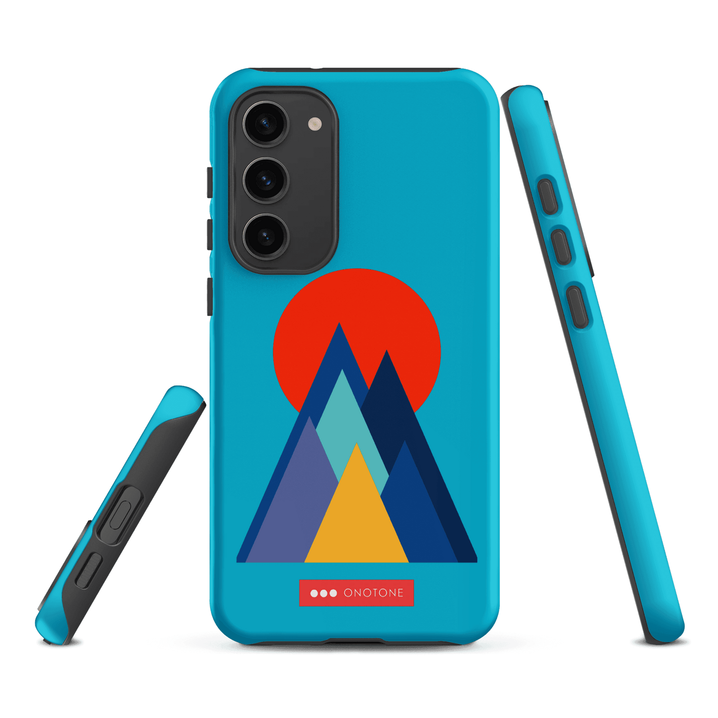 Double Layer Protection Blue Modern Samsung Galaxy Case