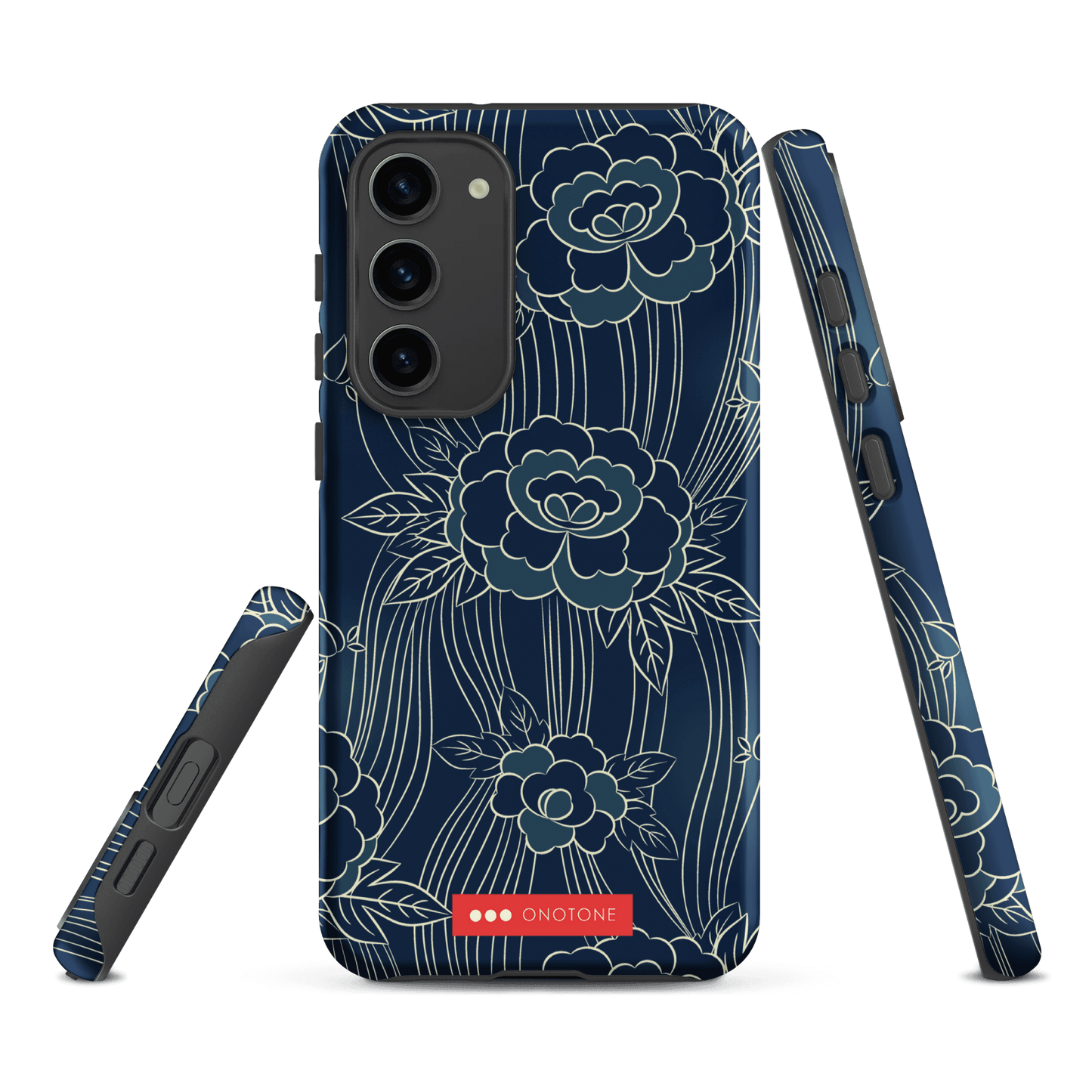 Japanese Indigo Samsung® Galaxy Phone Case Roses Pattern