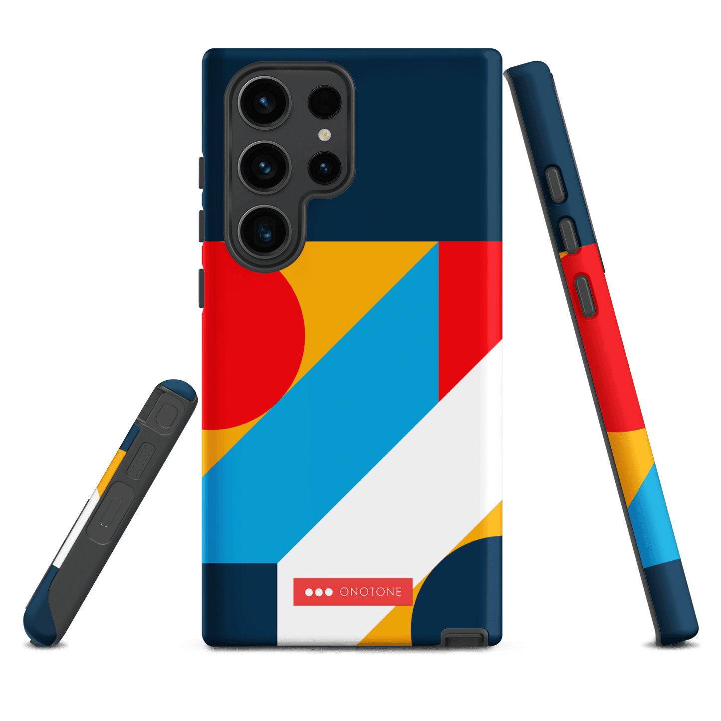 Double Layer Protection Blue Modern Art Samsung Galaxy Case