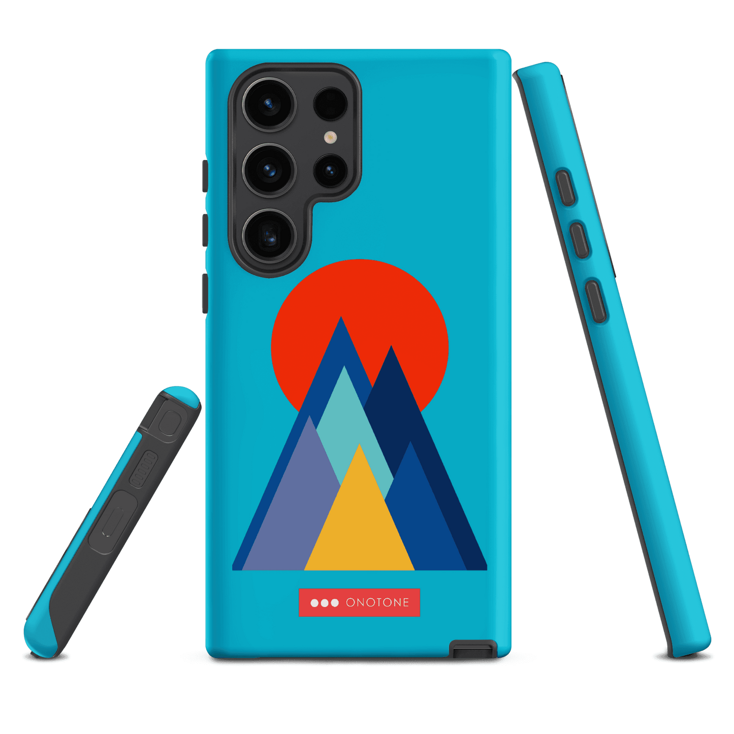 Double Layer Protection Blue Modern Samsung Galaxy Case