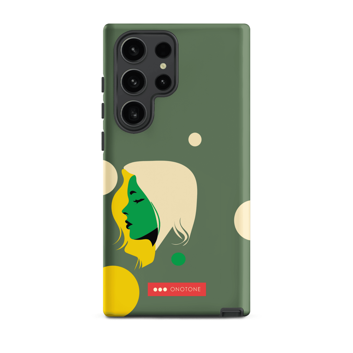 Double Layer Protection Green Modern Samsung Galaxy Case