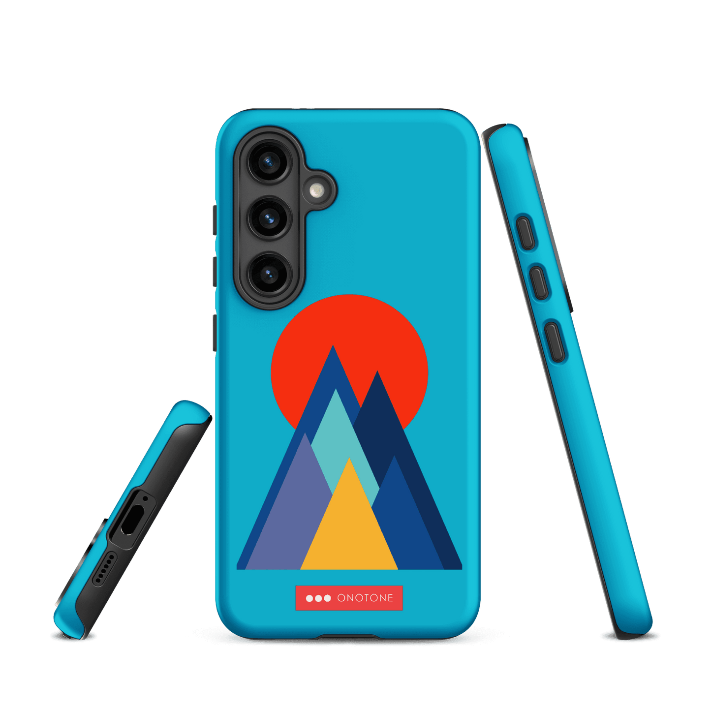 Double Layer Protection Blue Modern Samsung Galaxy Case