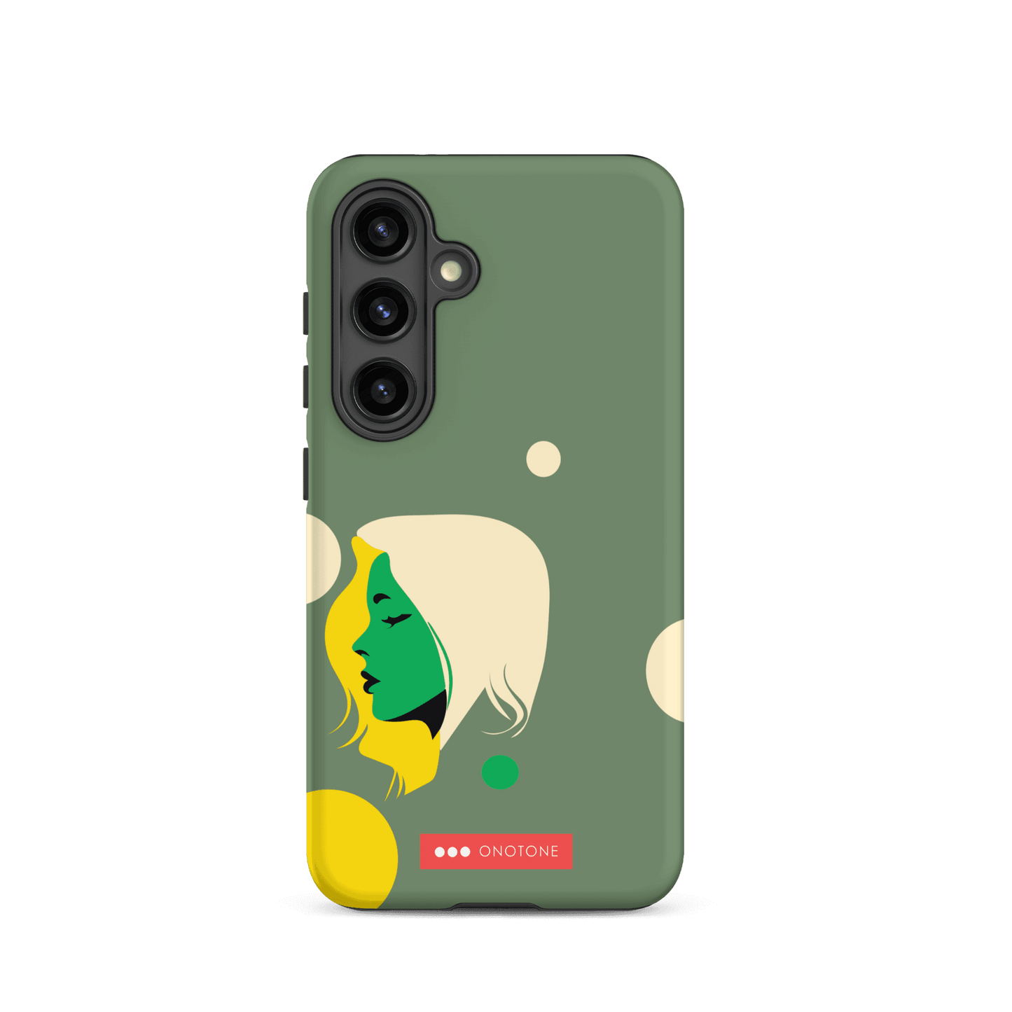 Double Layer Protection Green Modern Samsung Galaxy Case