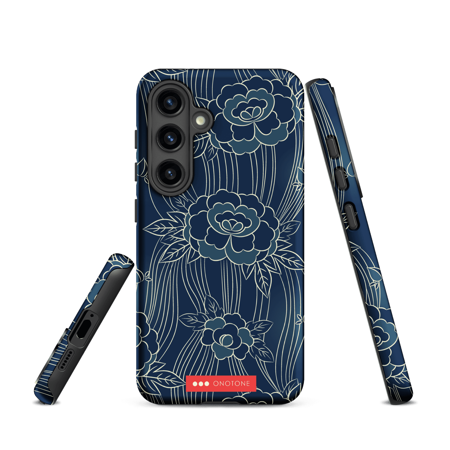 Japanese Indigo Samsung® Galaxy Phone Case Roses Pattern