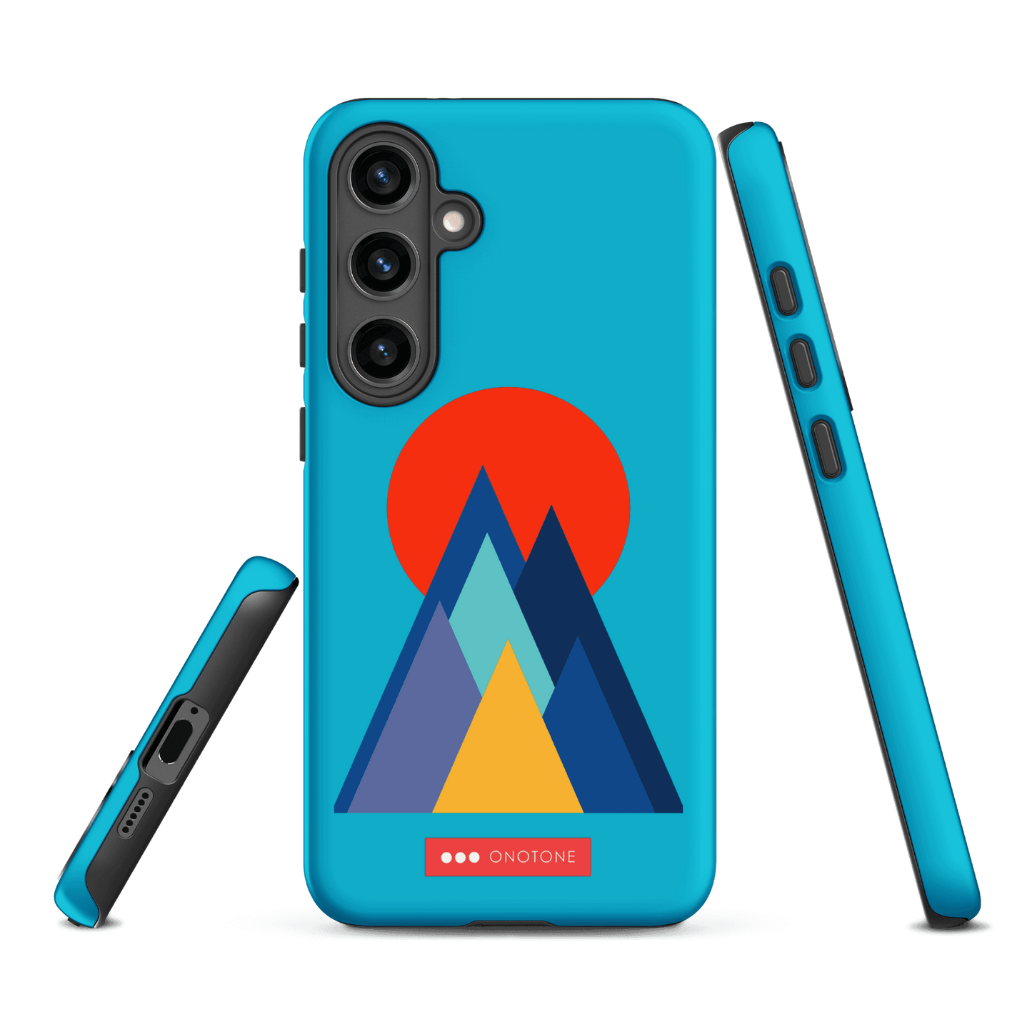 Double Layer Protection Blue Modern Samsung Galaxy Case