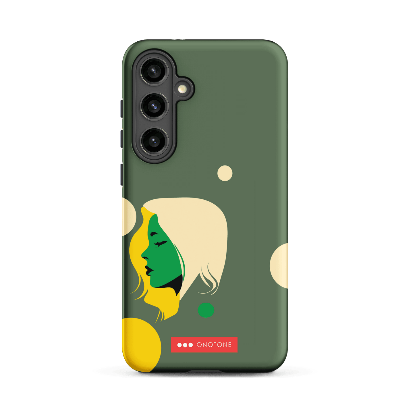 Double Layer Protection Green Modern Samsung Galaxy Case