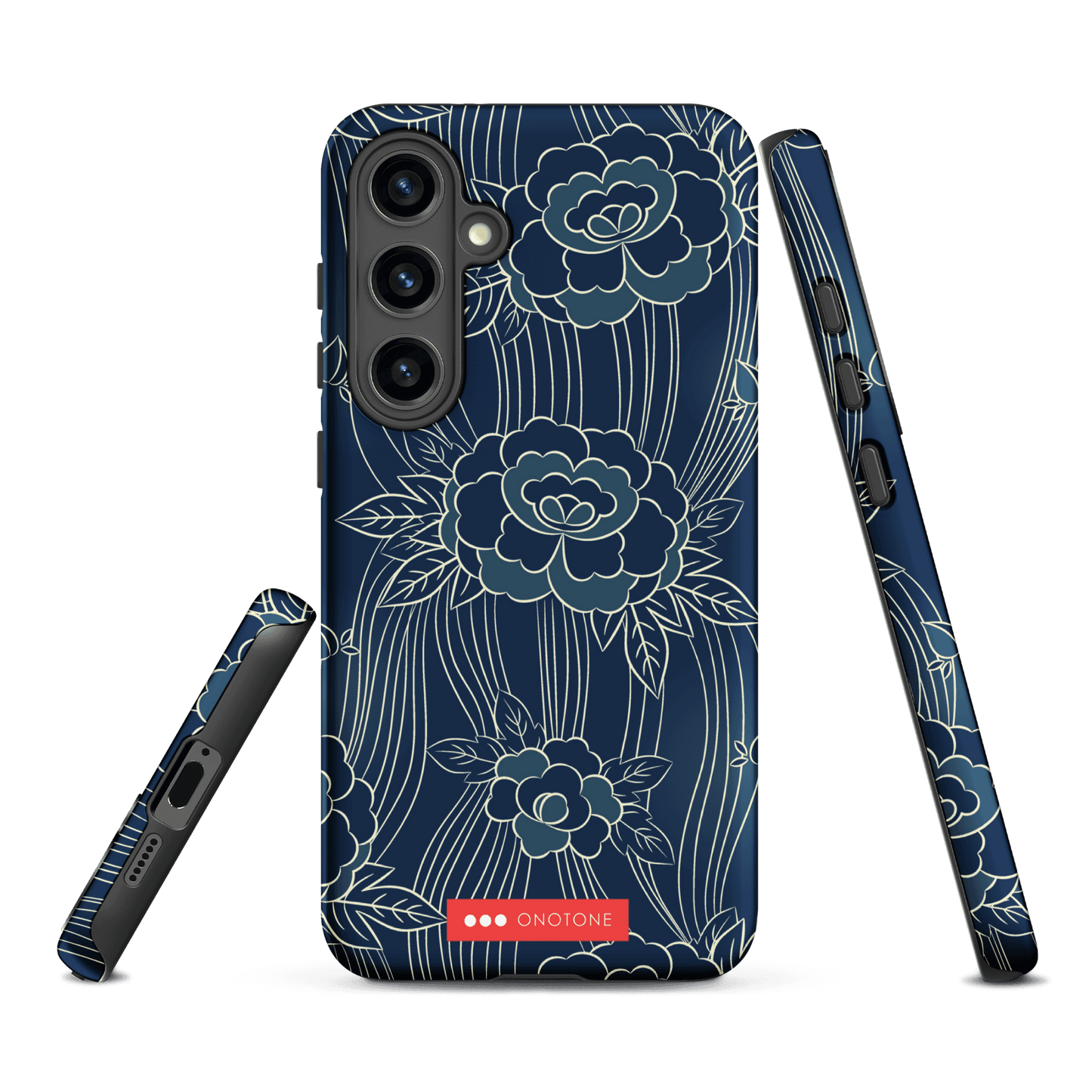 Japanese Indigo Samsung® Galaxy Phone Case Roses Pattern