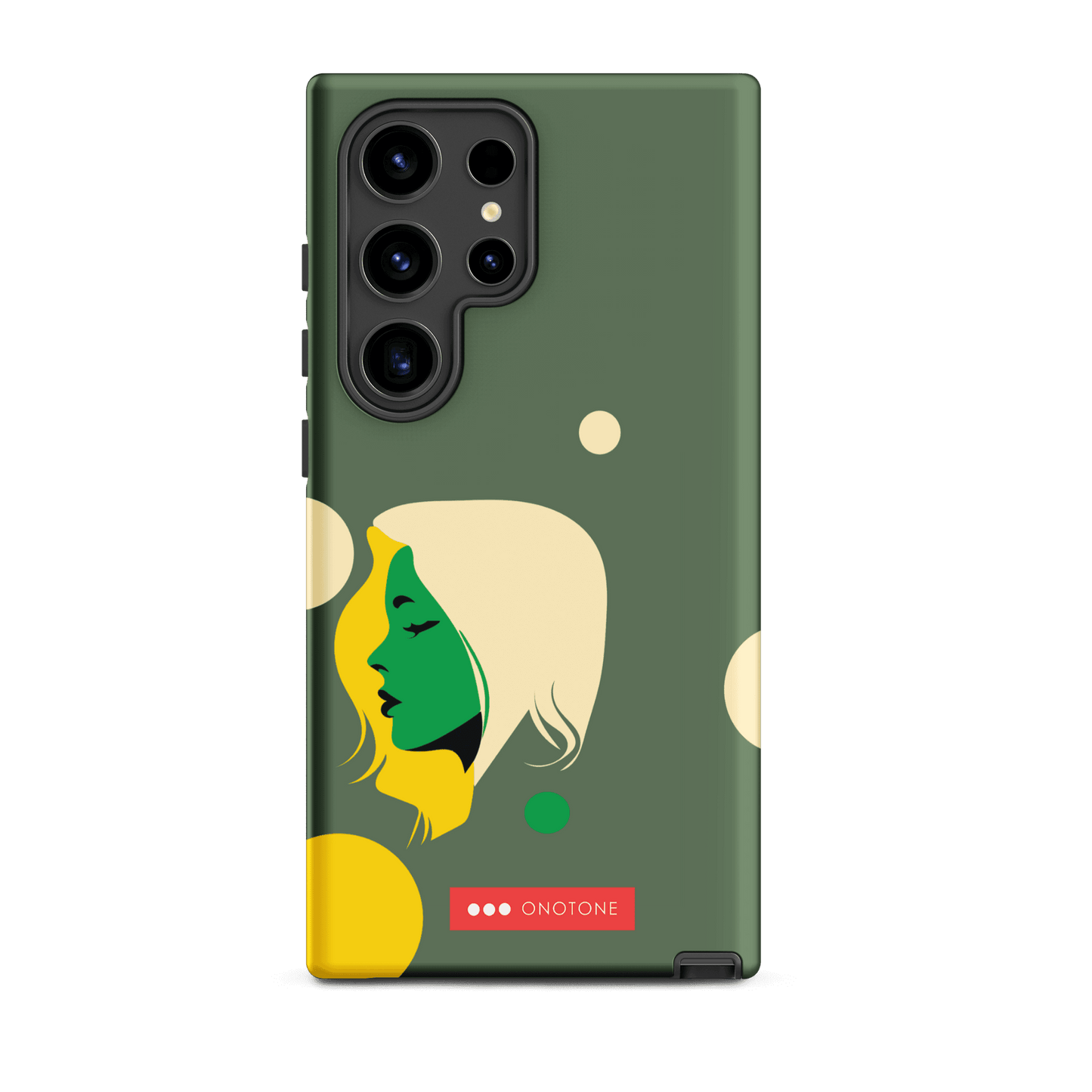 Double Layer Protection Green Modern Samsung Galaxy Case