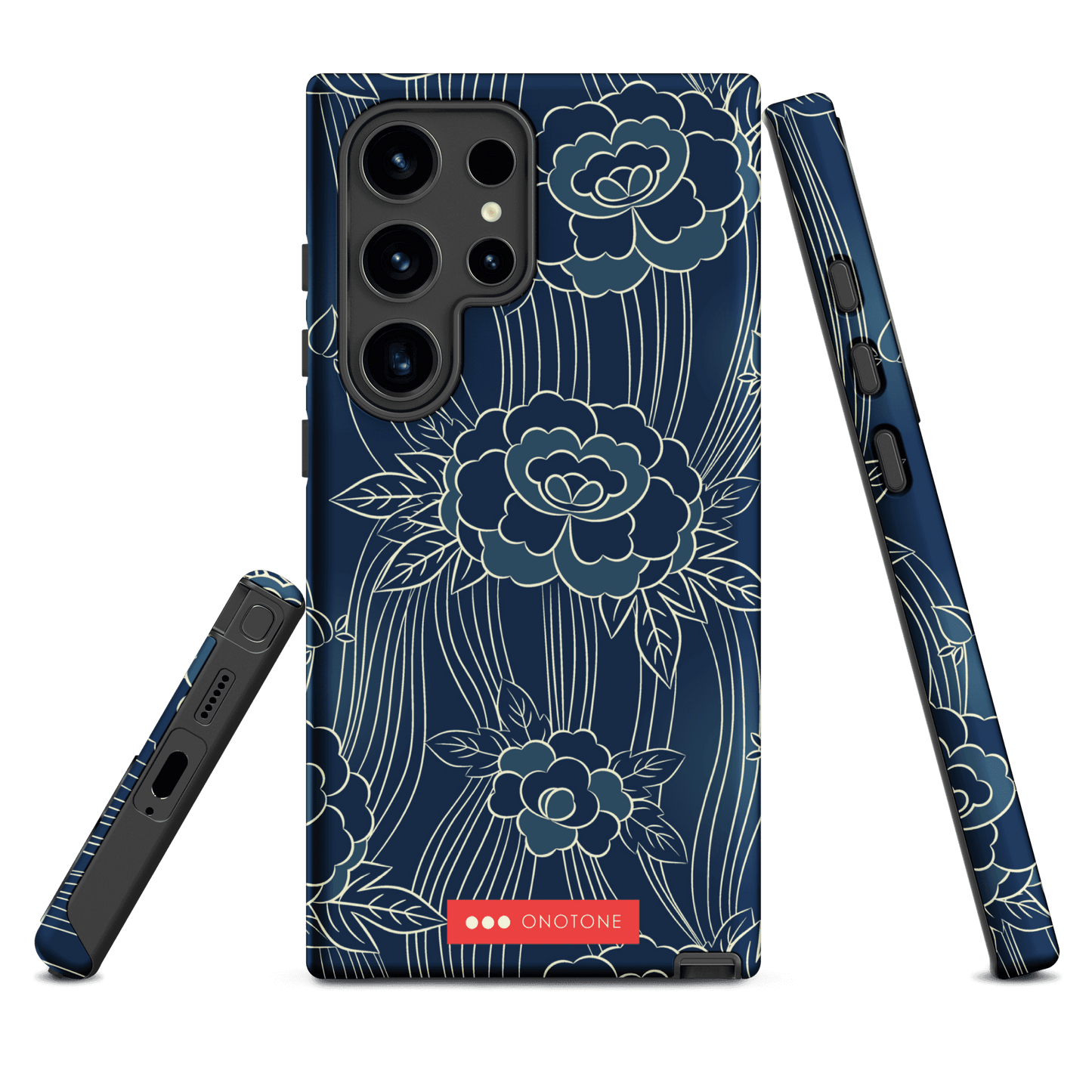 Japanese Indigo Samsung® Galaxy Phone Case Roses Pattern