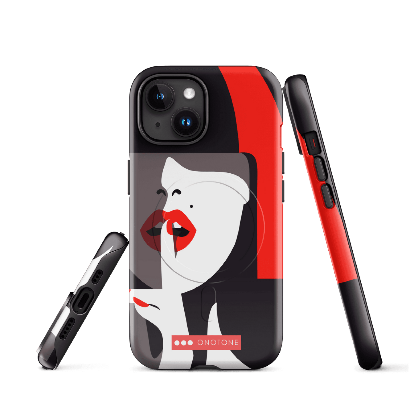 Dual Layer black modern iPhone® Case ( MD-3577)