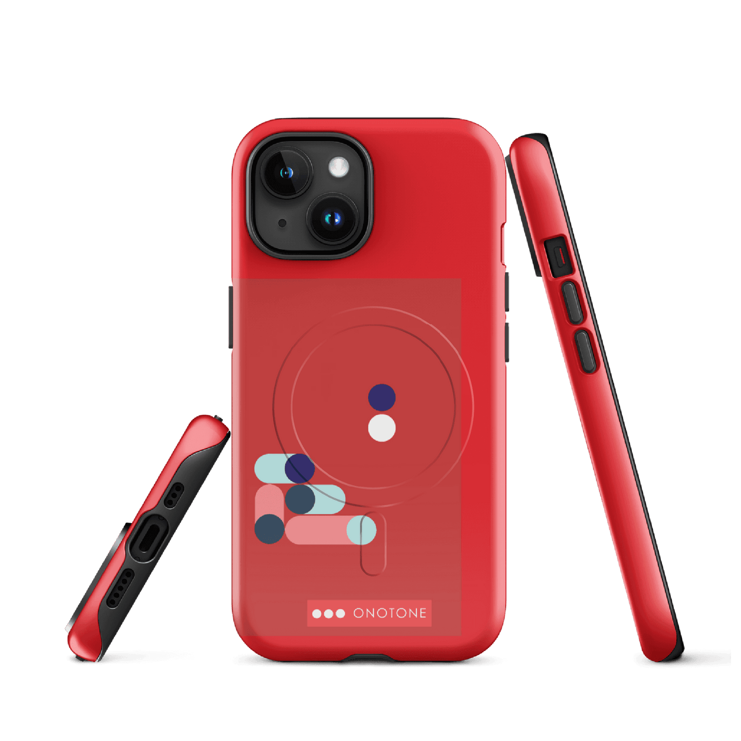 Dual Layer red modern iPhone® Case ( MD-3409)