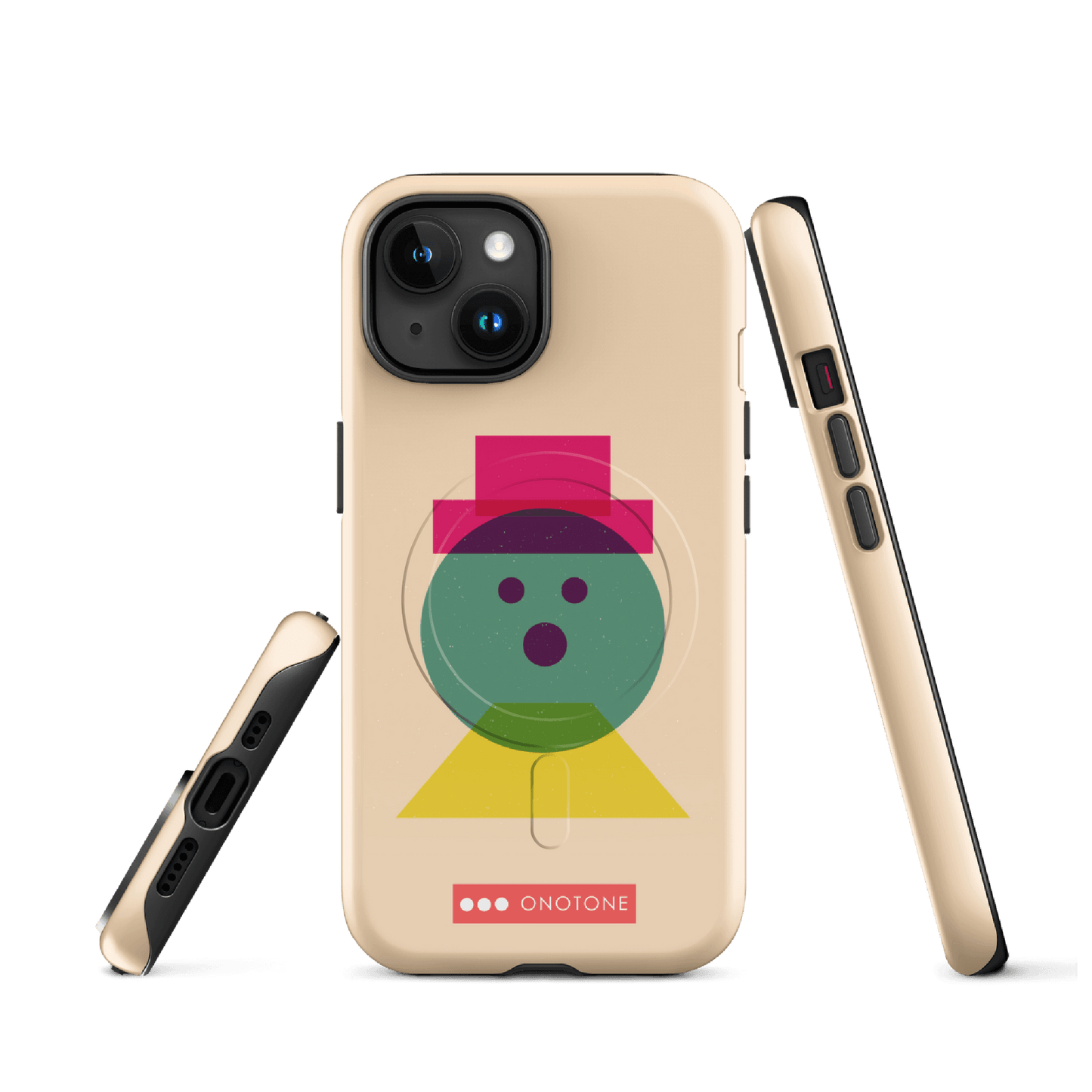 Dual Layer beige modern iPhone® Case ( MD-3129)