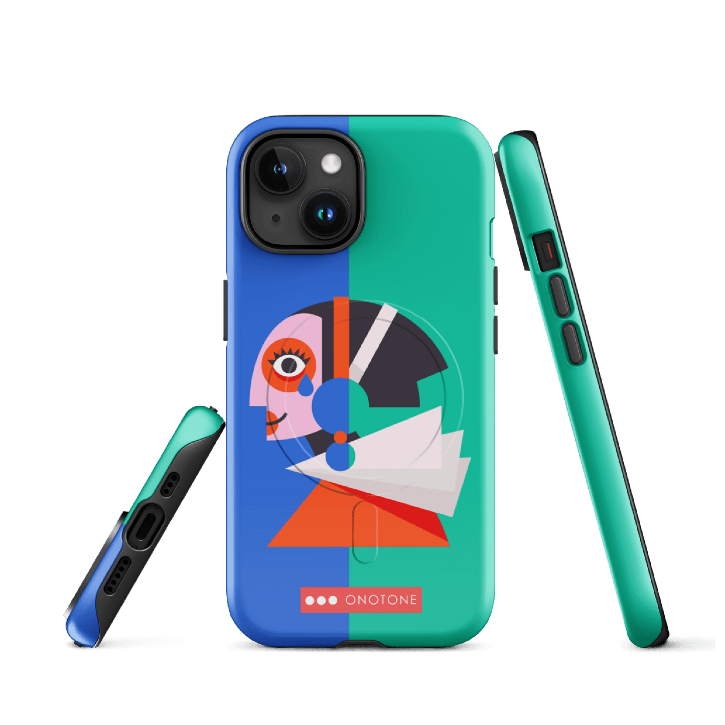 Dual Layer green modern iPhone® Case ( MD-1617)