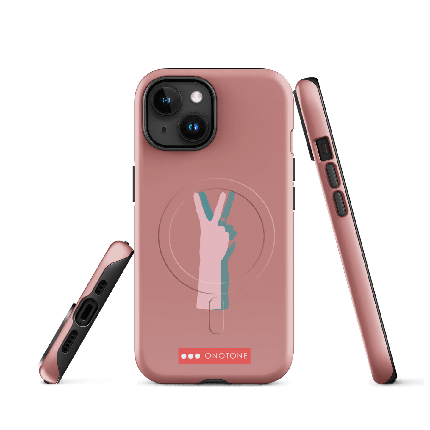 Dual Layer peace out modern iPhone® Case ( MD-1505)