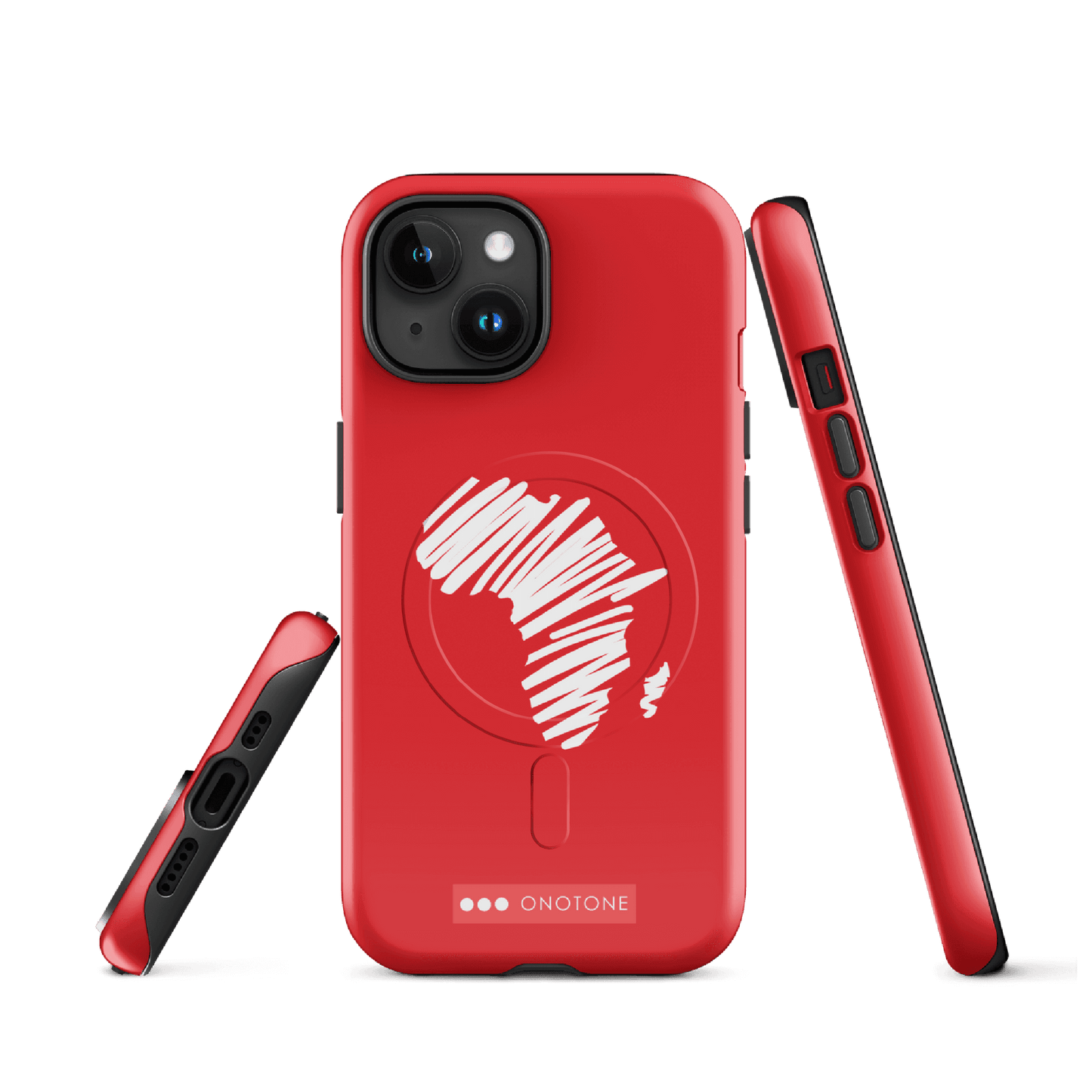 Dual Layer Africa modern red iPhone® Case