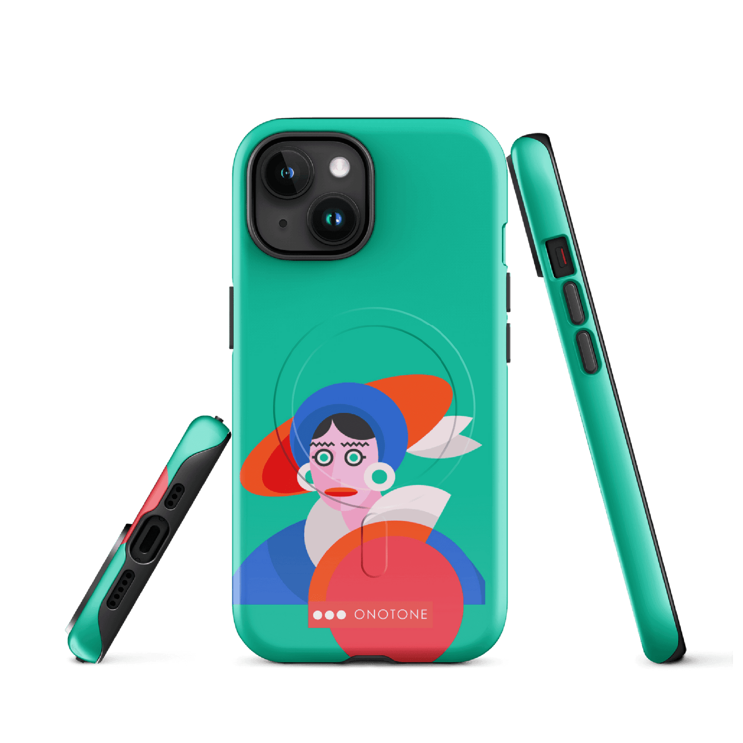 Dual Layer green modern iPhone® Case ( MD-3689)