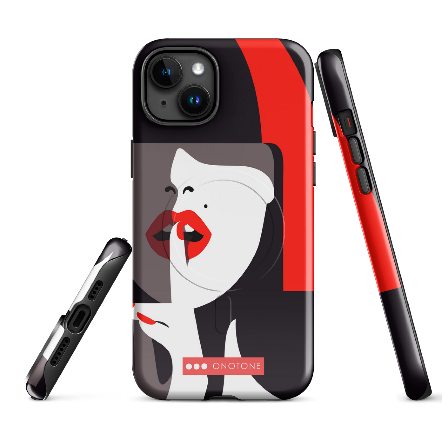 Dual Layer black modern iPhone® Case ( MD-3577)