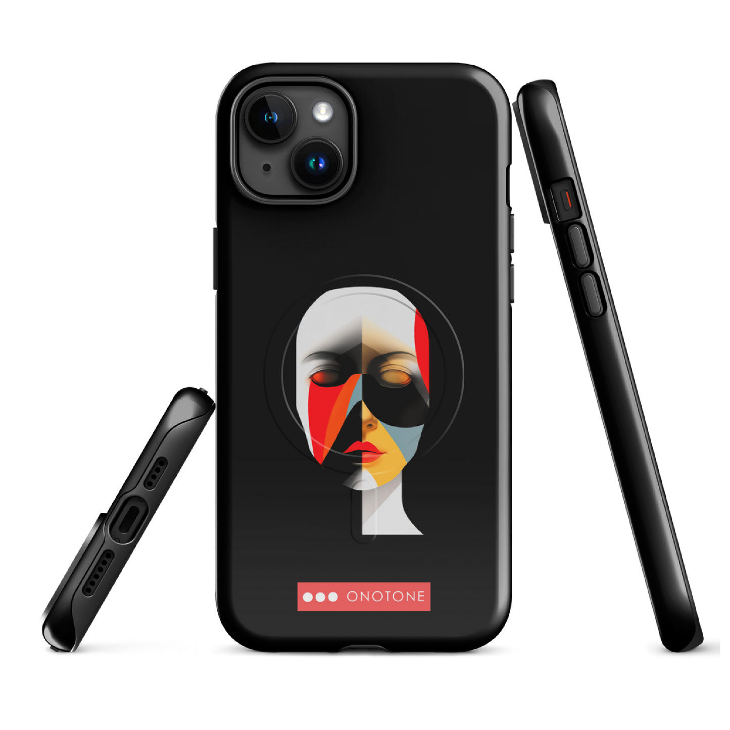 Dual Layer black modern iPhone® Case ( MD-2905)