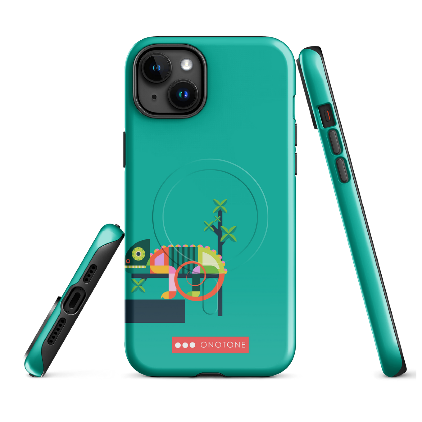 Dual Layer green modern iPhone® Case ( MD-2569)