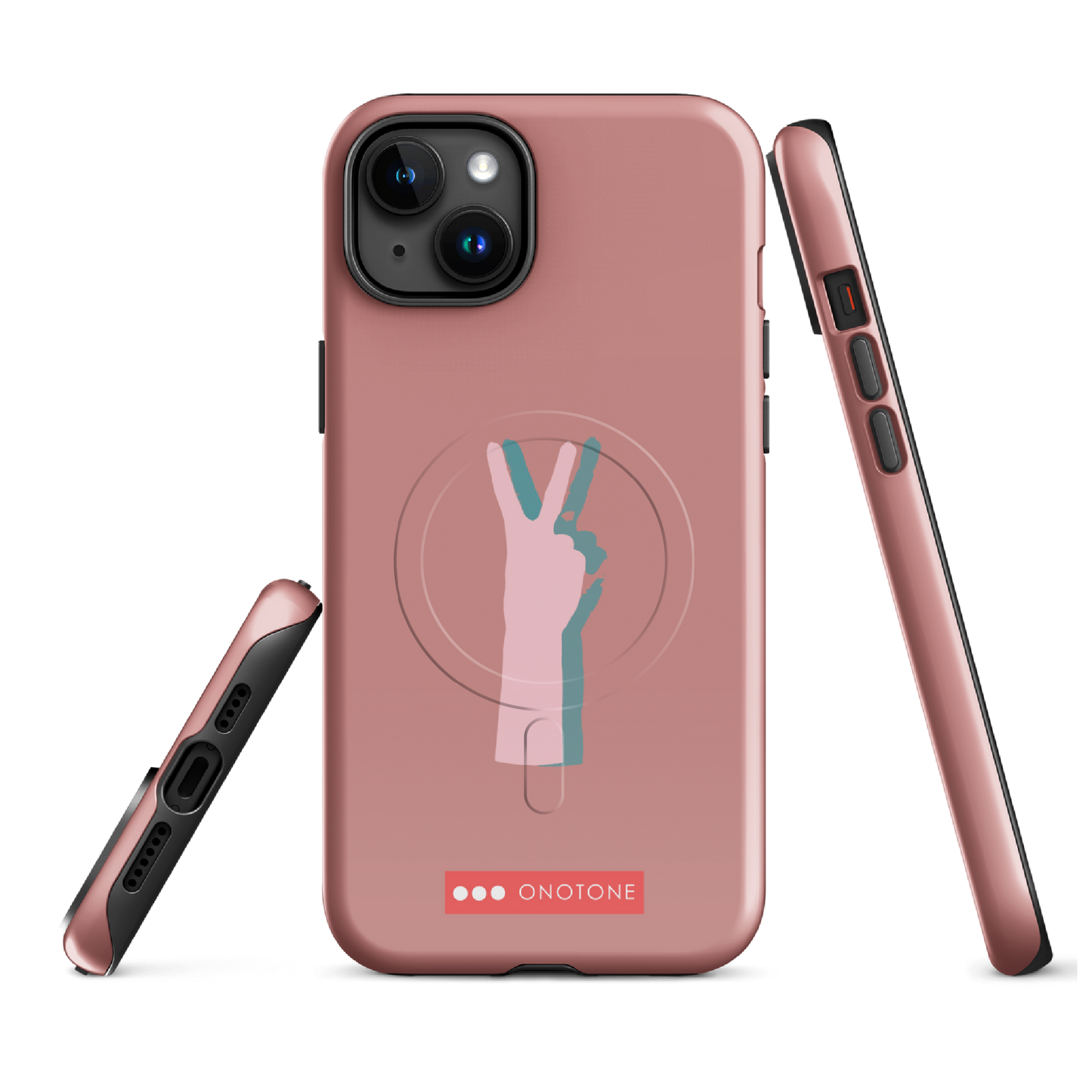 Dual Layer peace out modern iPhone® Case ( MD-1505)