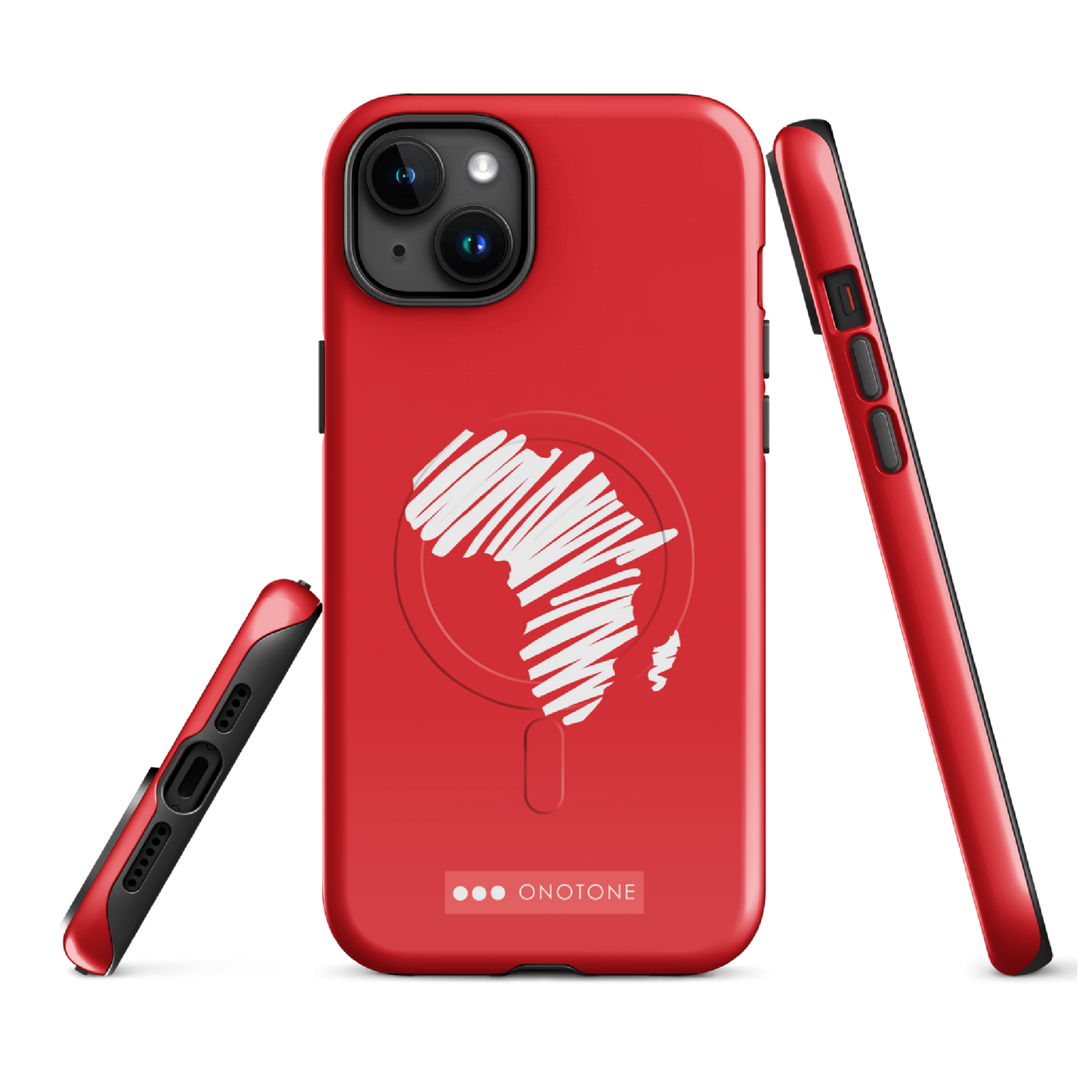 Dual Layer Africa modern red iPhone® Case