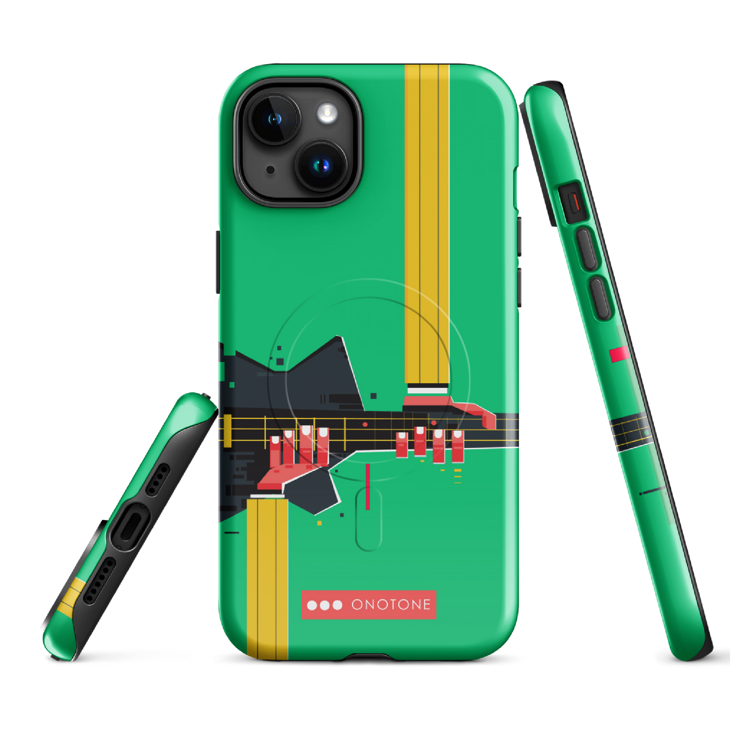 Dual Layer green modern iPhone® Case ( MD-1057)