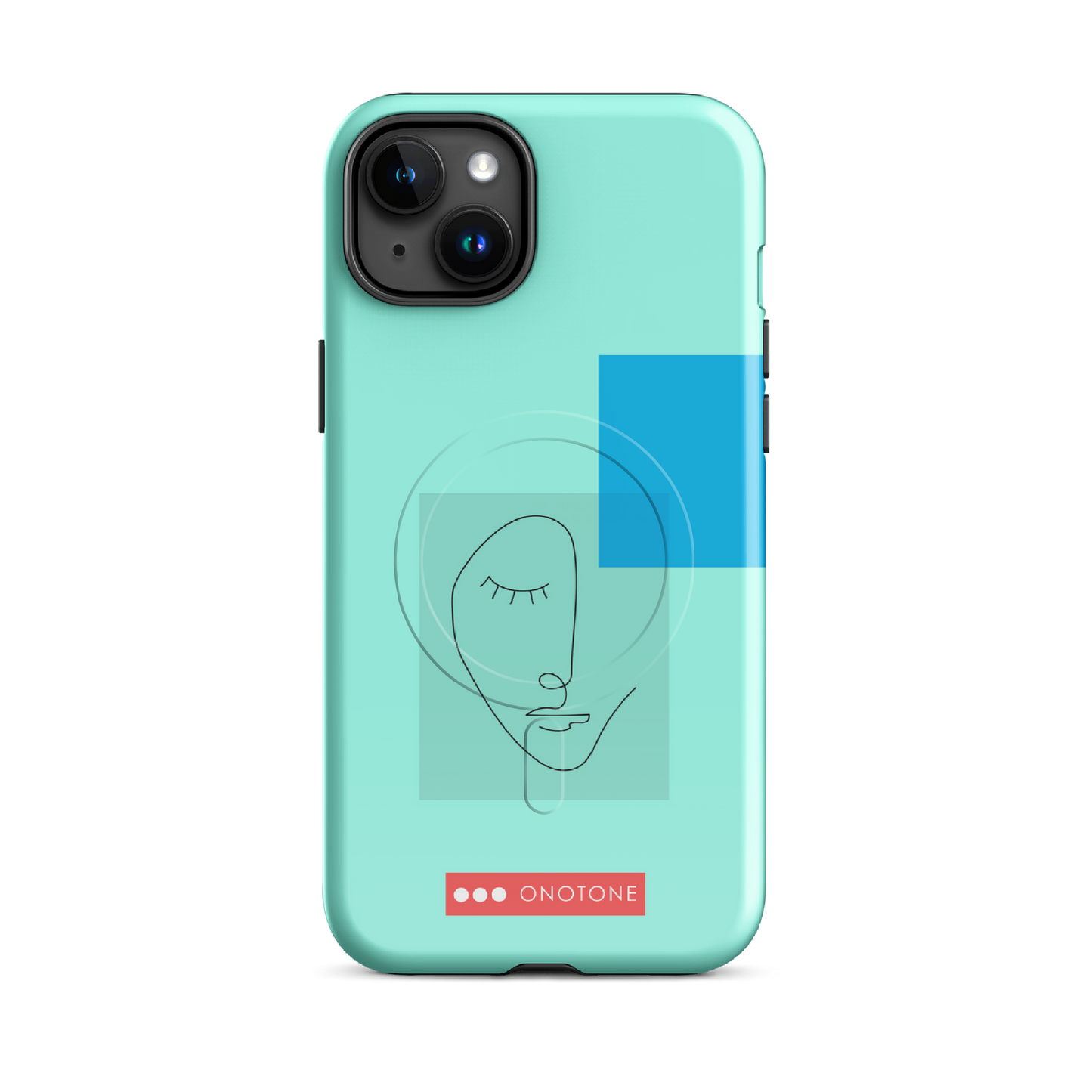 Dual Layer blue modern iPhone® Case ( MD-3745)