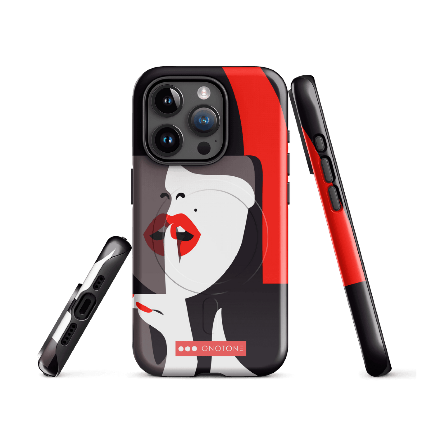 Dual Layer black modern iPhone® Case ( MD-3577)