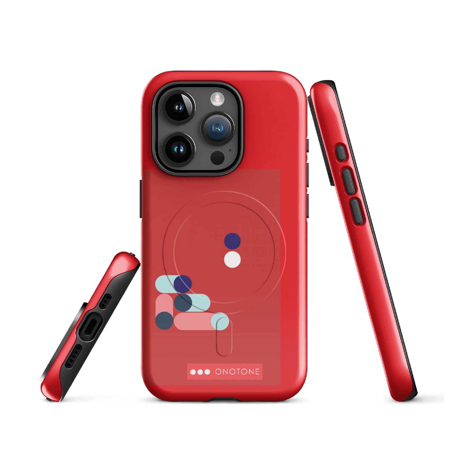Dual Layer red modern iPhone® Case ( MD-3409)
