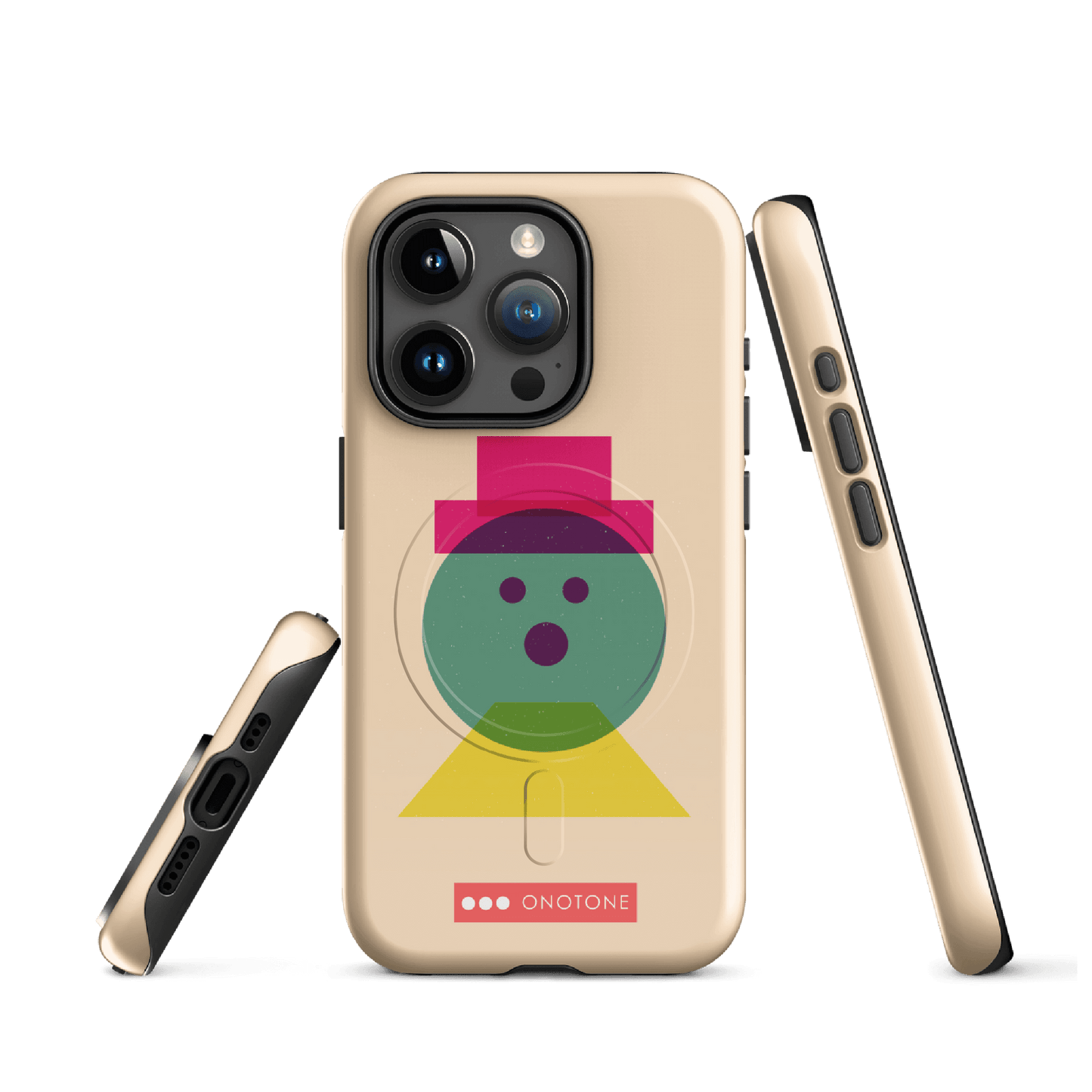 Dual Layer beige modern iPhone® Case ( MD-3129)