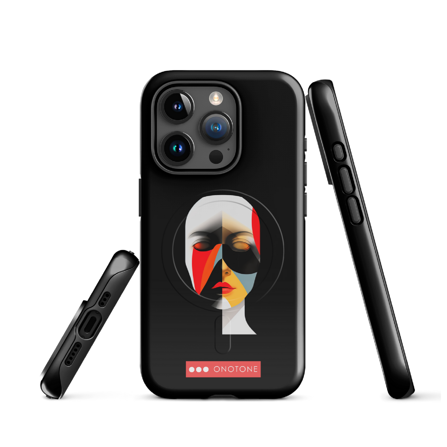 Dual Layer black modern iPhone® Case ( MD-2905)