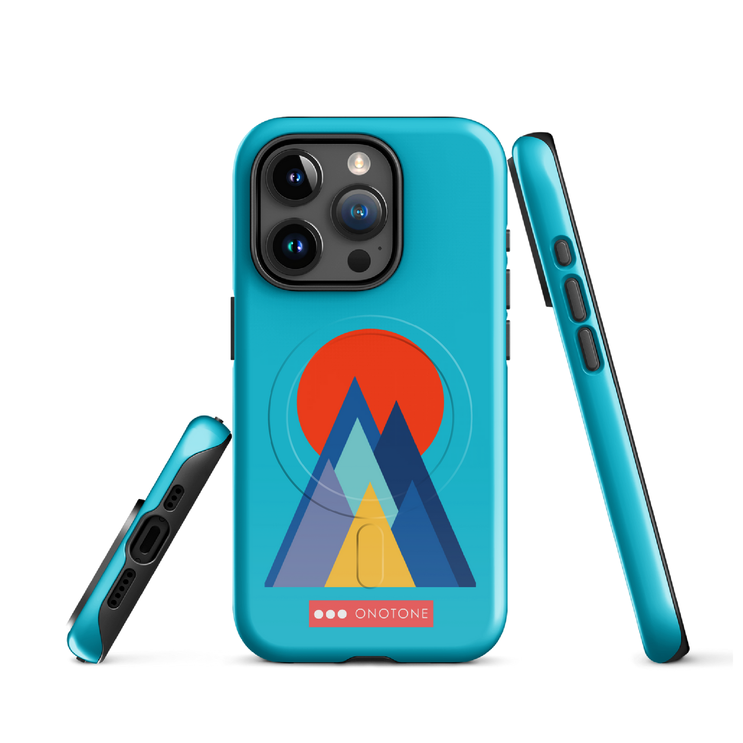 Dual Layer blue modern iPhone® Case ( MD-2737)