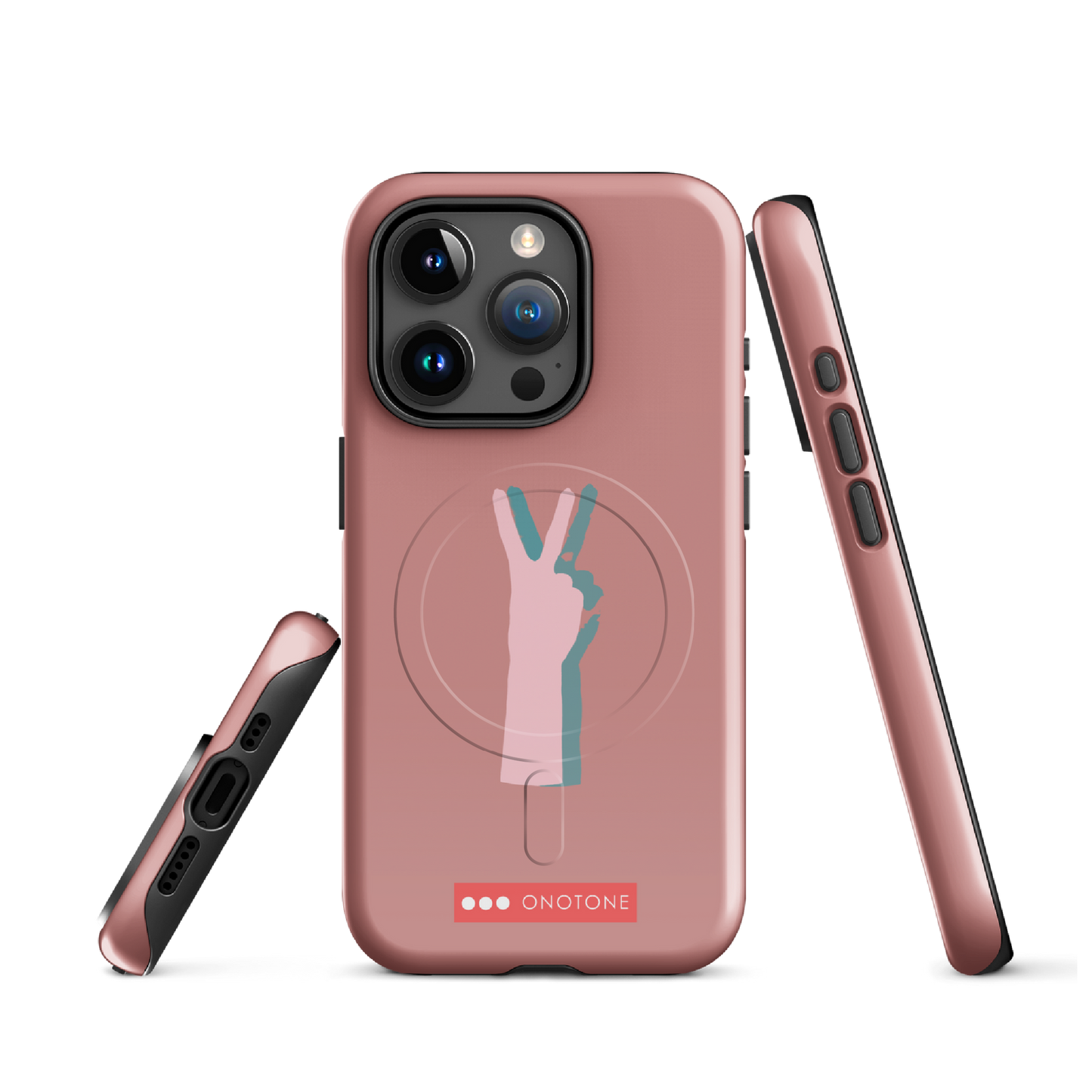 Dual Layer peace out modern iPhone® Case ( MD-1505)