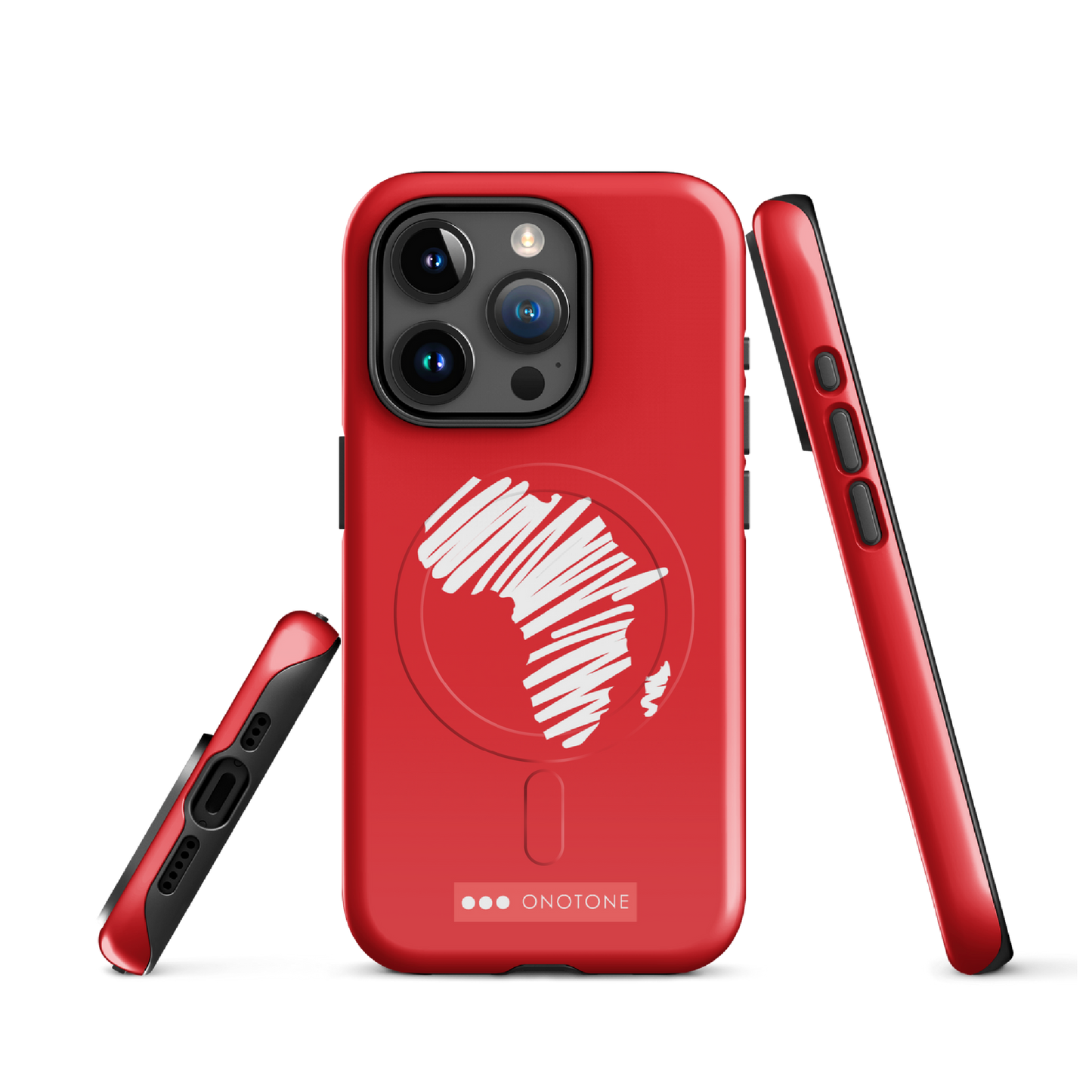 Dual Layer Africa modern red iPhone® Case
