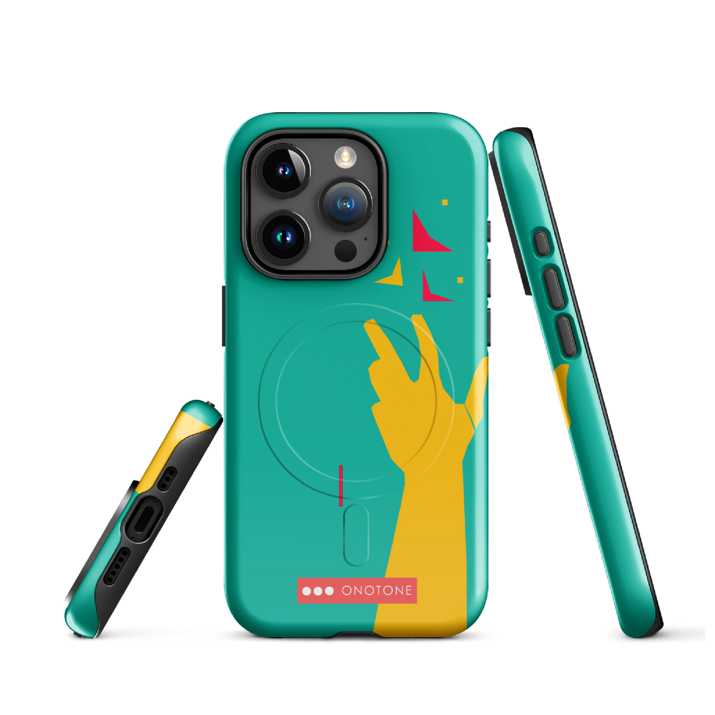 Dual Layer green modern iPhone® Case ( MD-1113)
