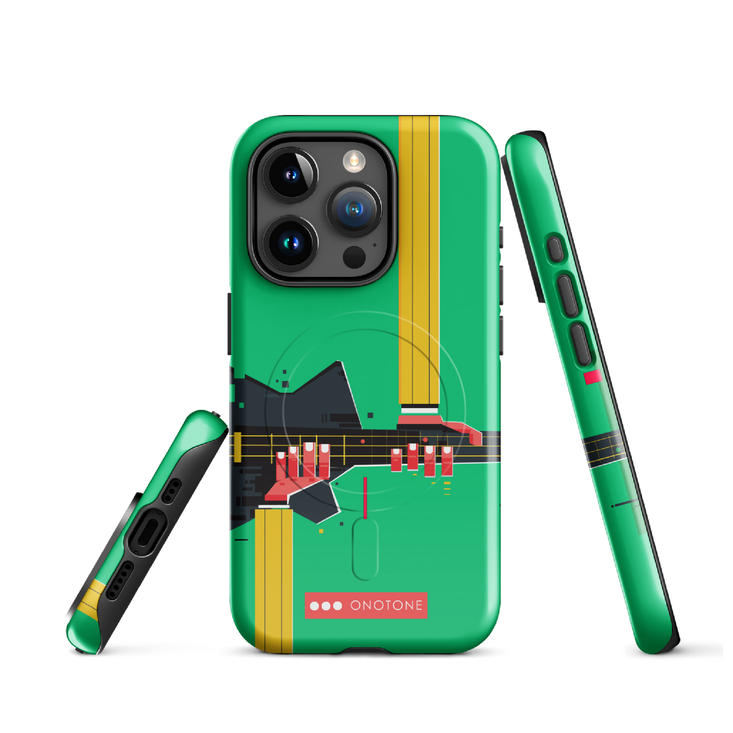 Dual Layer green modern iPhone® Case ( MD-1057)