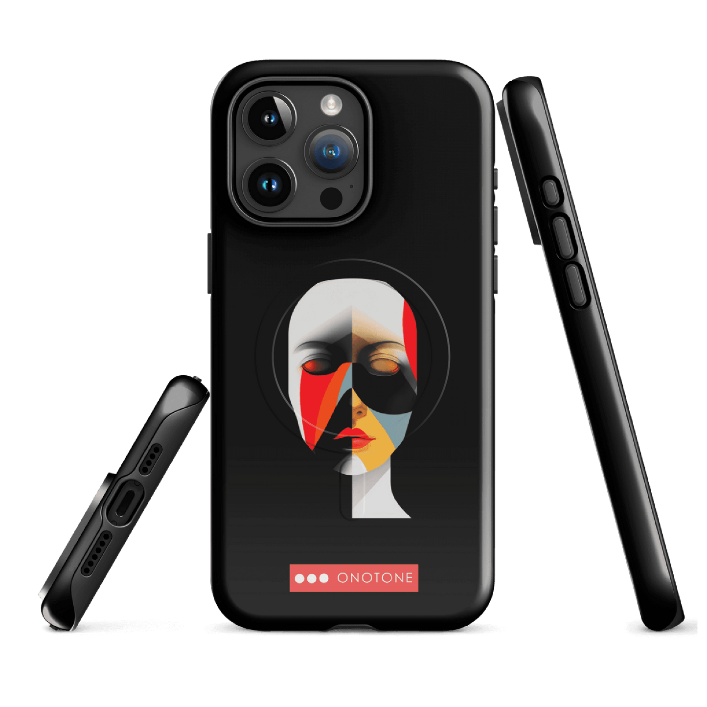 Dual Layer black modern iPhone® Case ( MD-2905)