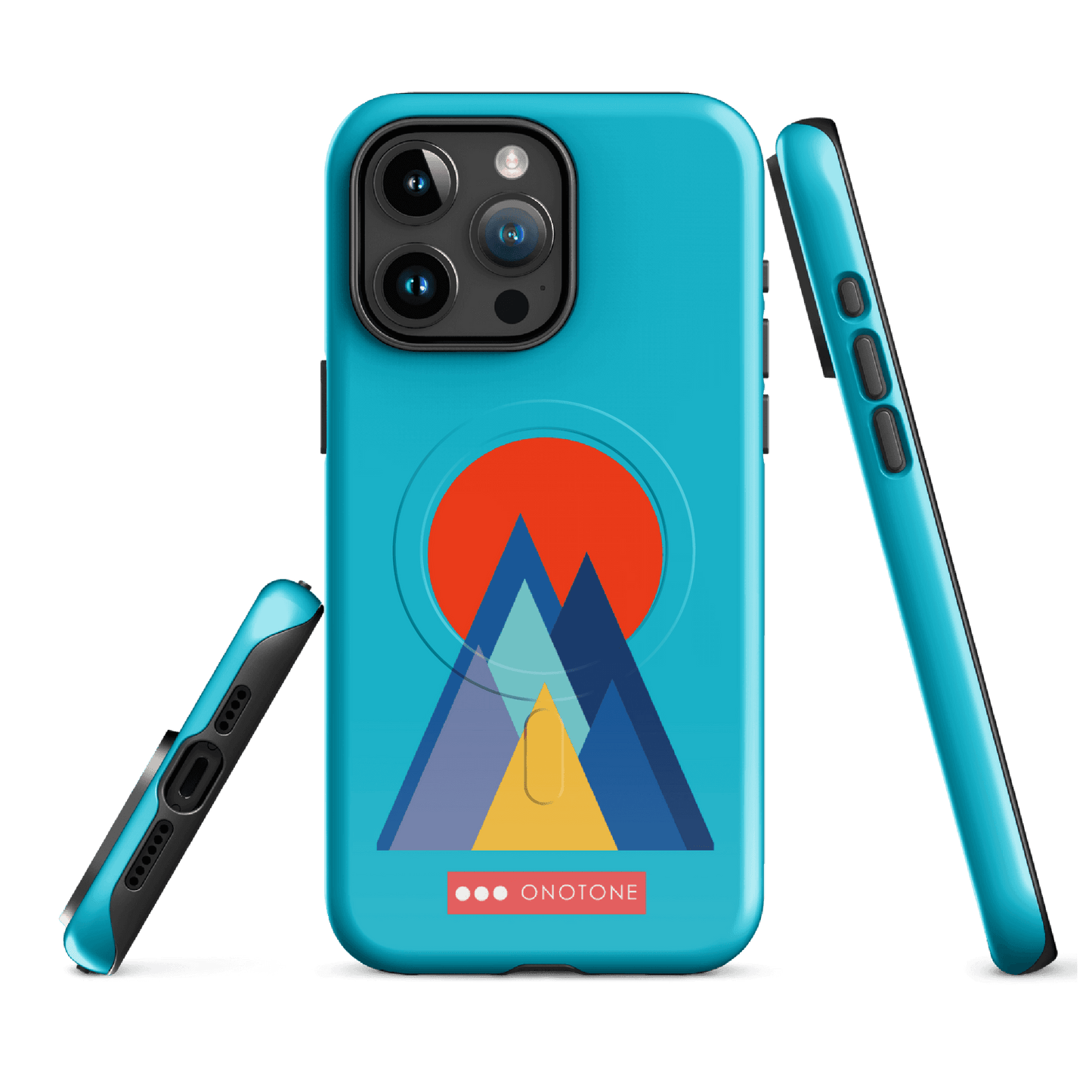 Dual Layer blue modern iPhone® Case ( MD-2737)