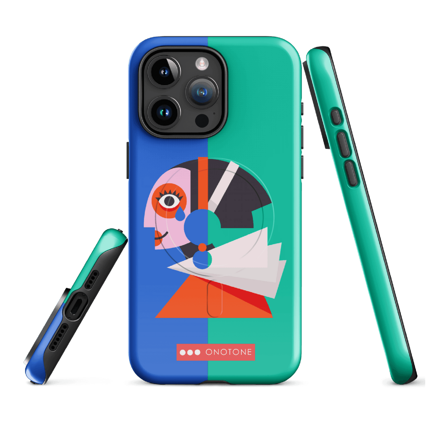Dual Layer green modern iPhone® Case ( MD-1617)
