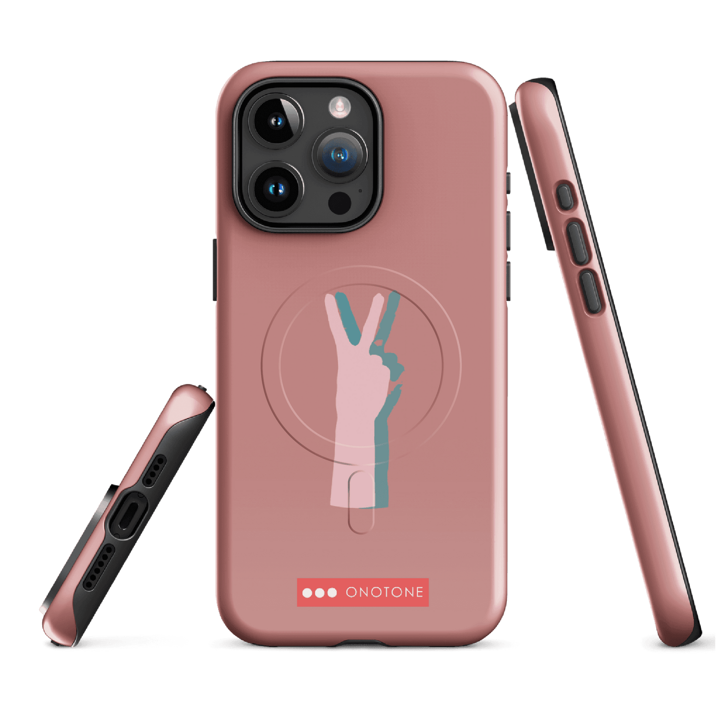 Dual Layer peace out modern iPhone® Case ( MD-1505)