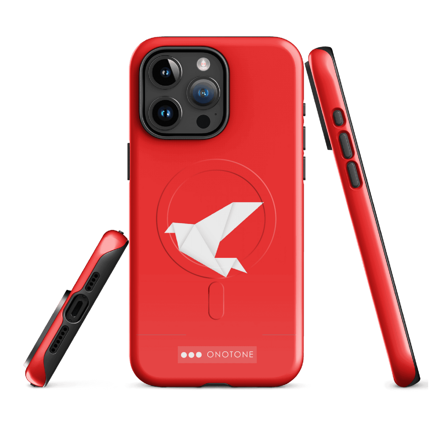 Dual Layer red modern iPhone® Case ( MD-1449)