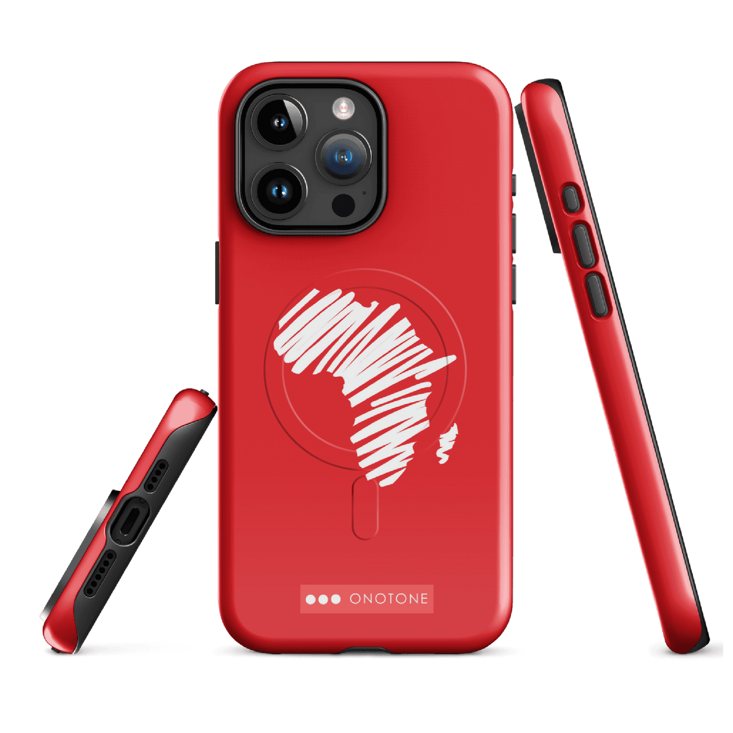 Dual Layer Africa modern red iPhone® Case