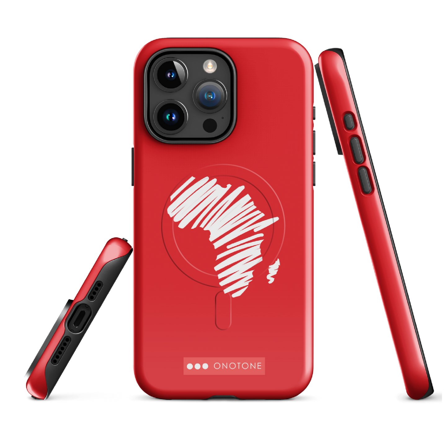 Dual Layer Africa modern red iPhone® Case