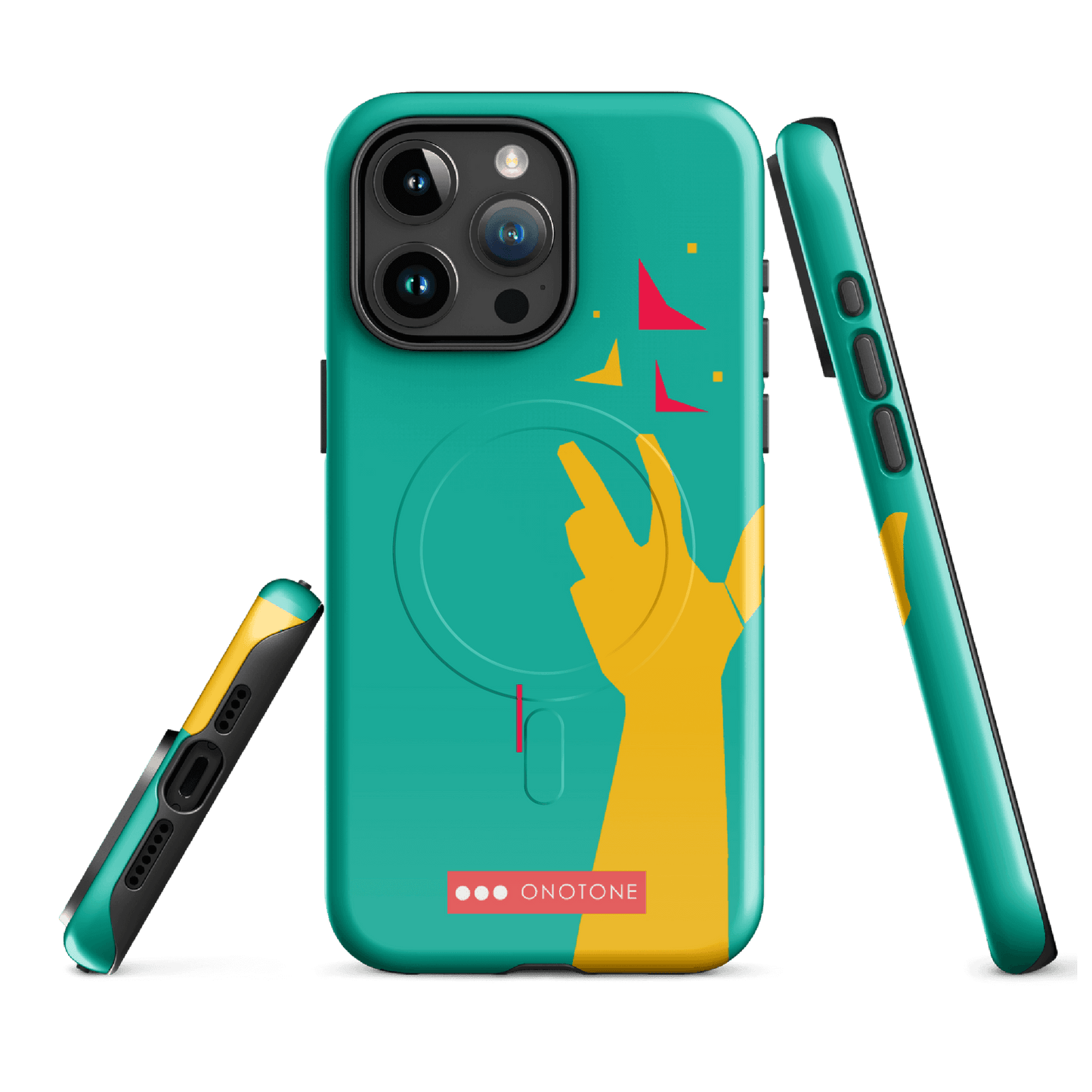 Dual Layer green modern iPhone® Case ( MD-1113)