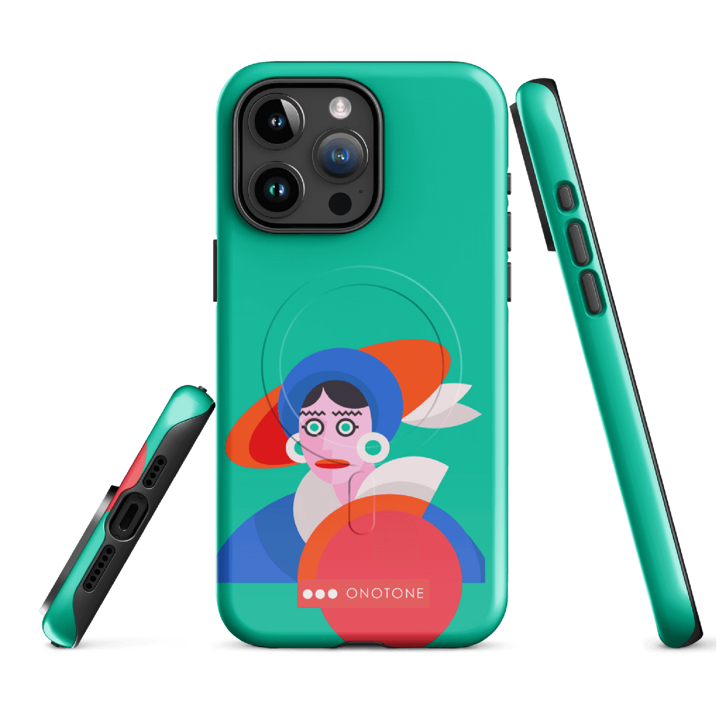 Dual Layer green modern iPhone® Case ( MD-3689)