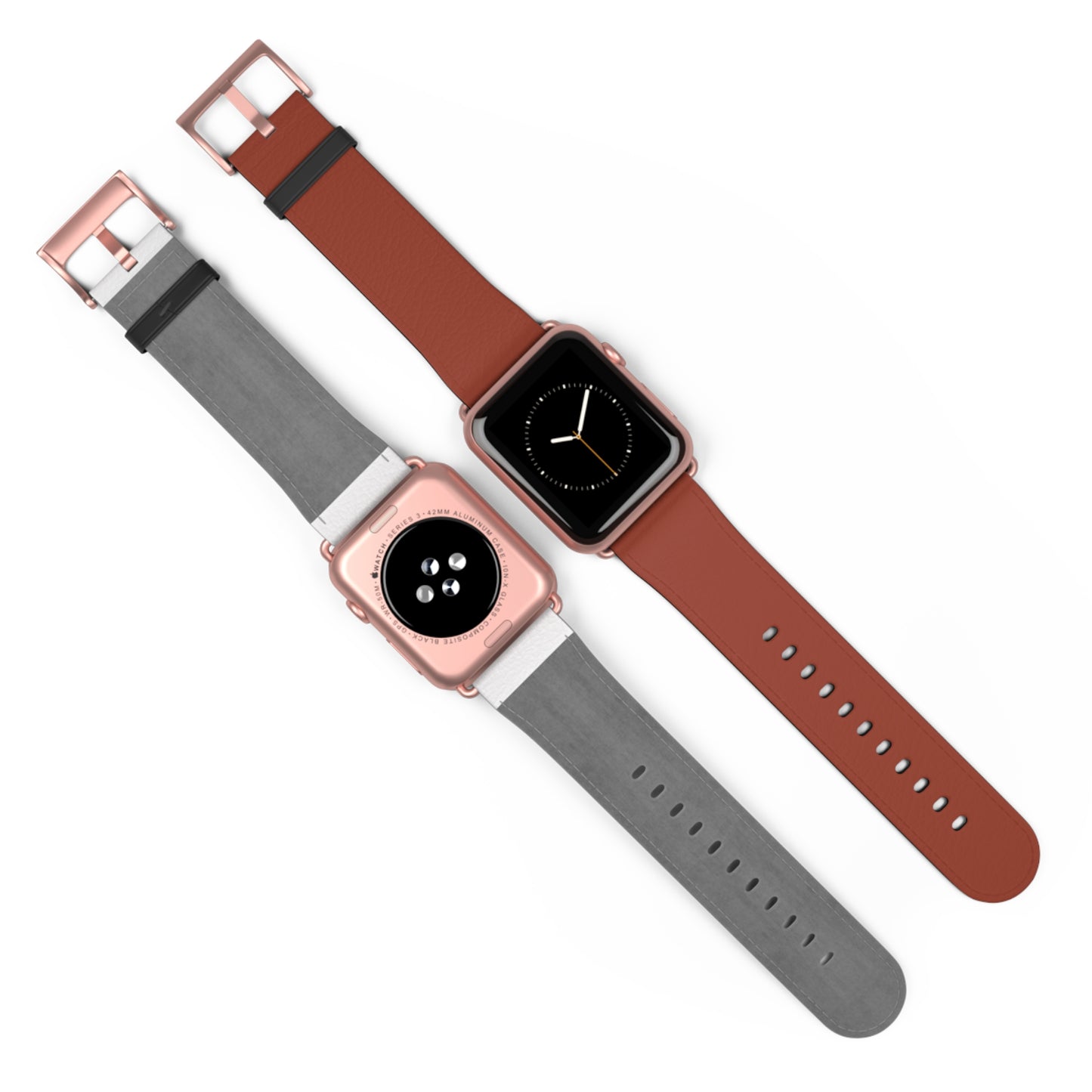 BROWN APPLE® WATCH BAND- PANTONE® 174