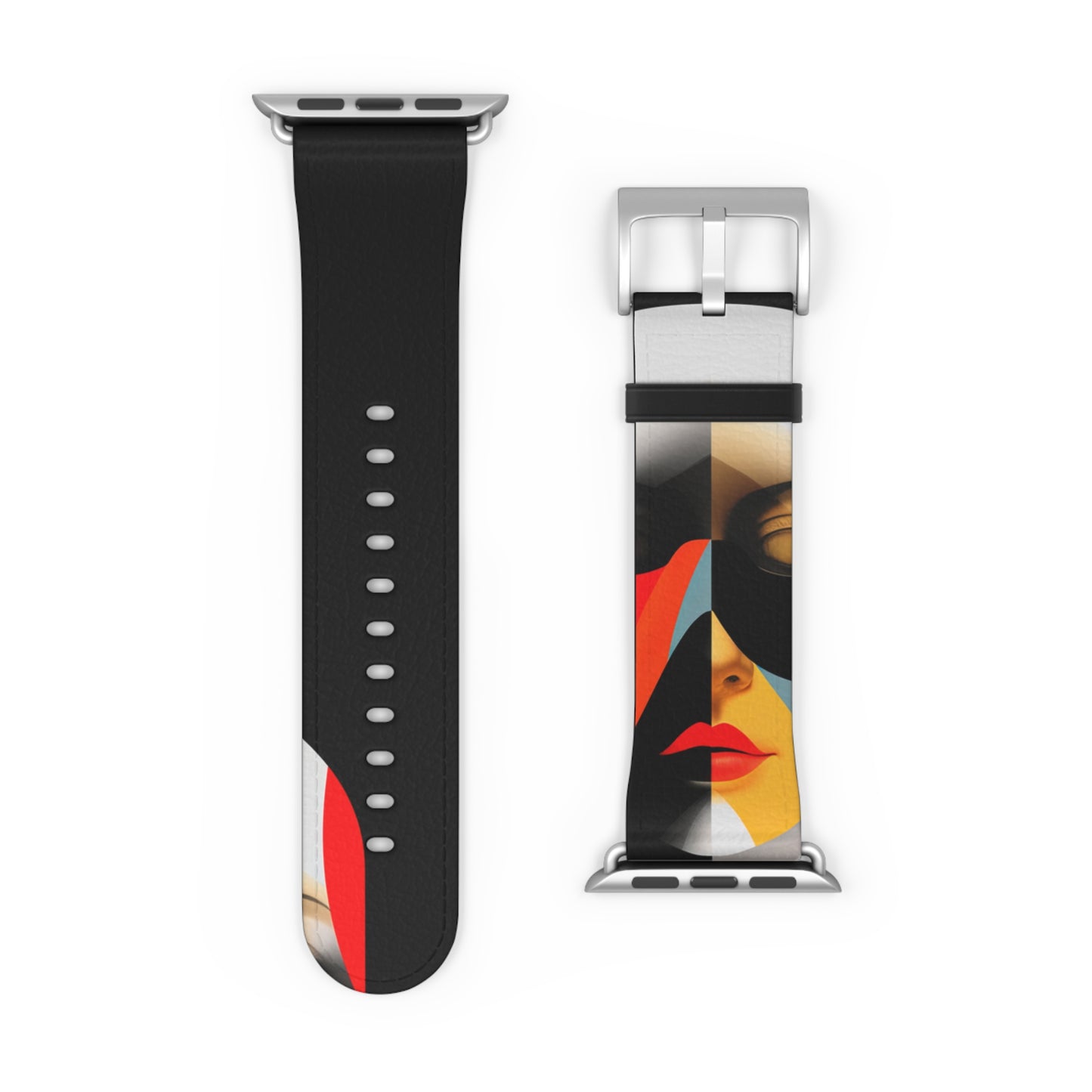 BLACK & RED APPLE® WATCH BAND