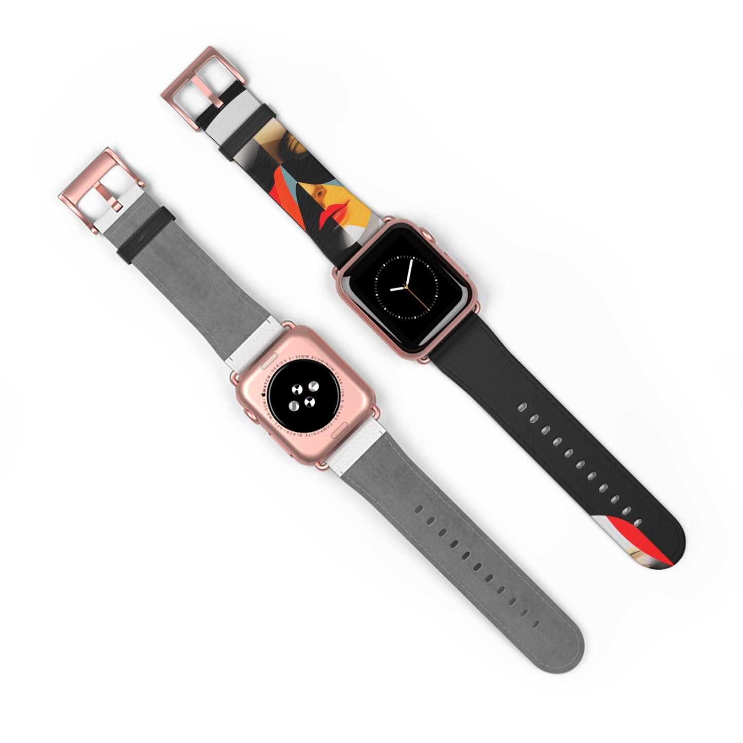 BLACK & RED APPLE® WATCH BAND