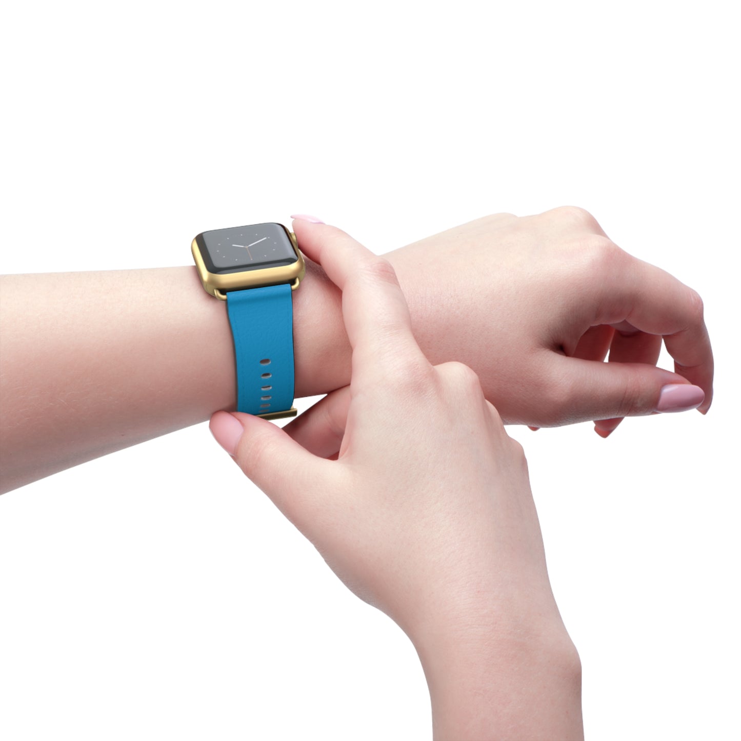 Neon Blue Apple®  Watch Band - Pantone 801
