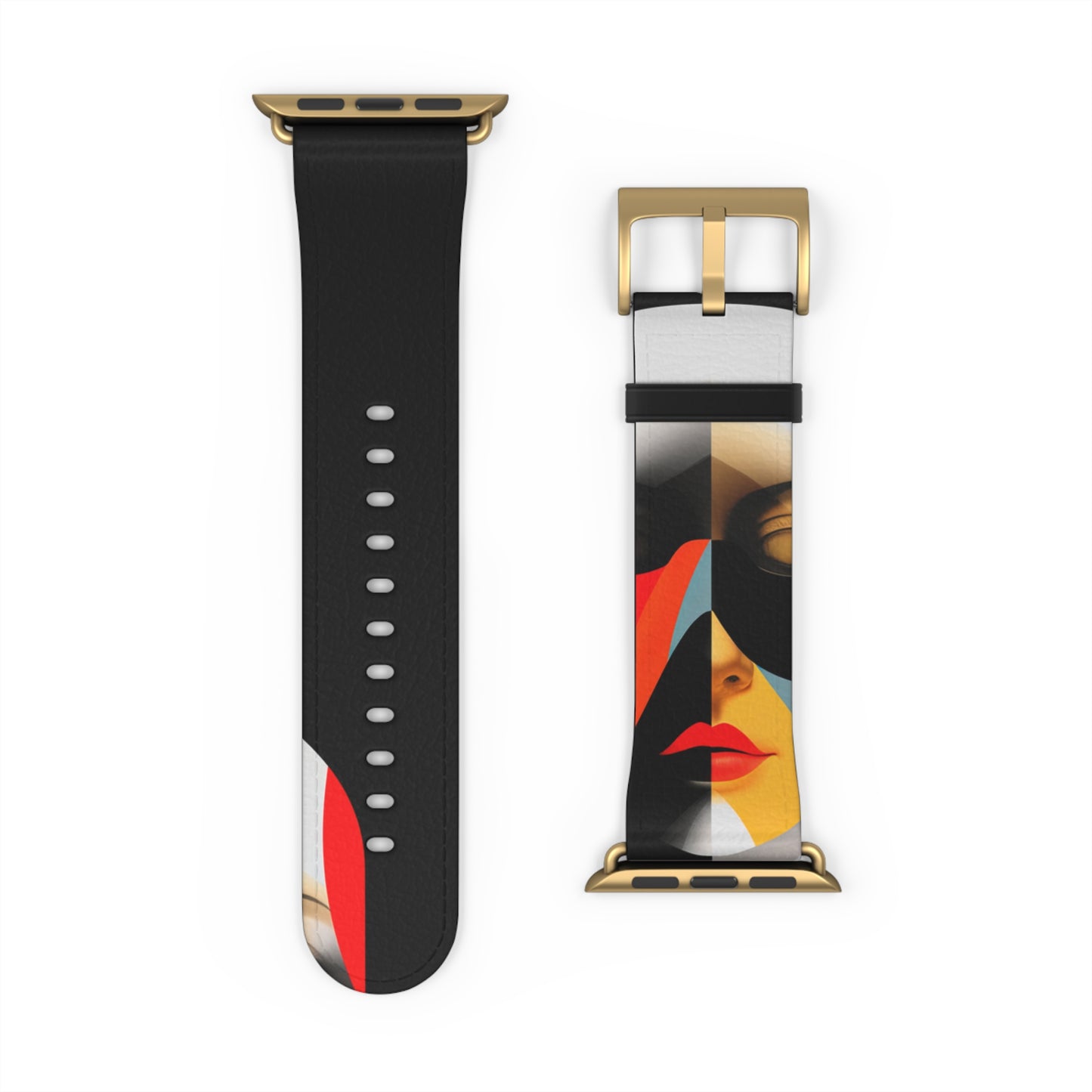 BLACK & RED APPLE® WATCH BAND